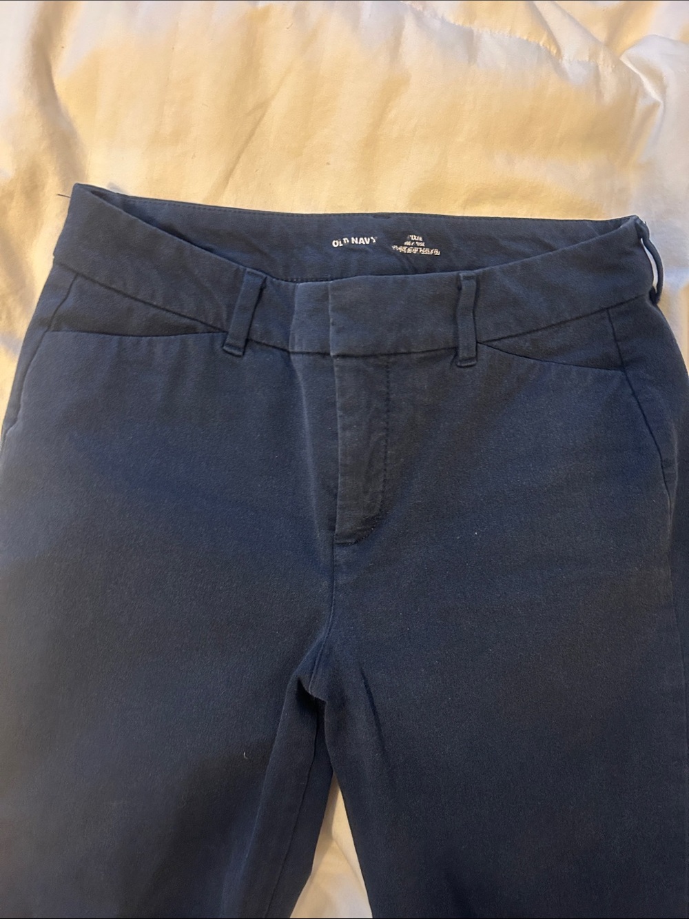 MOVING SALE Old Navy Dark Blue pixie high rise slacks